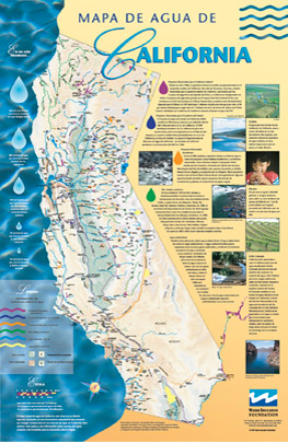 California Water Map, Spanish